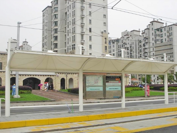 膜結(jié)構(gòu)候車棚遮陽