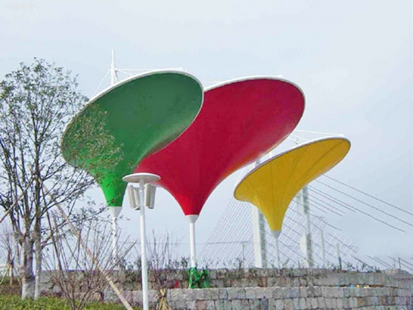 膜結(jié)構(gòu)廣場(chǎng)景觀彩膜